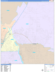 Apple Valley Wall Map Color Cast Style 2024